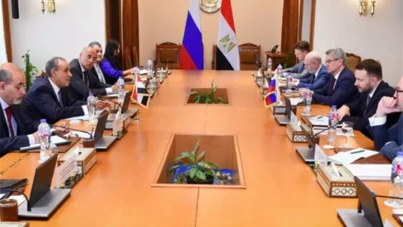 بدر عبد العاطي ومبعوثًا رئاسيًا روسيًا    